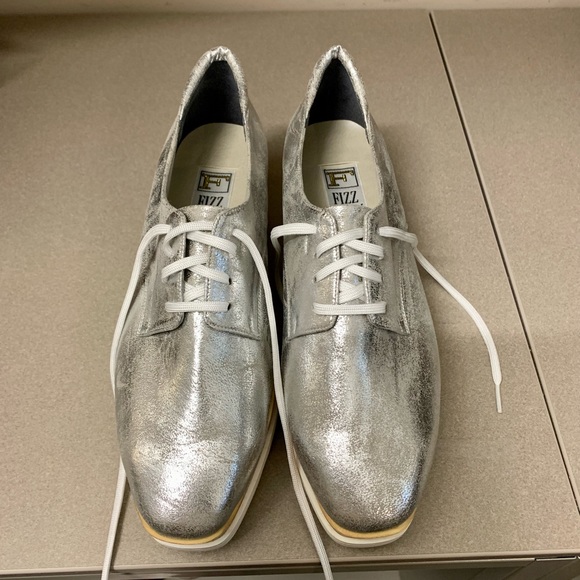 Fizz Reen platform silver shoes - Picture 3 of 4